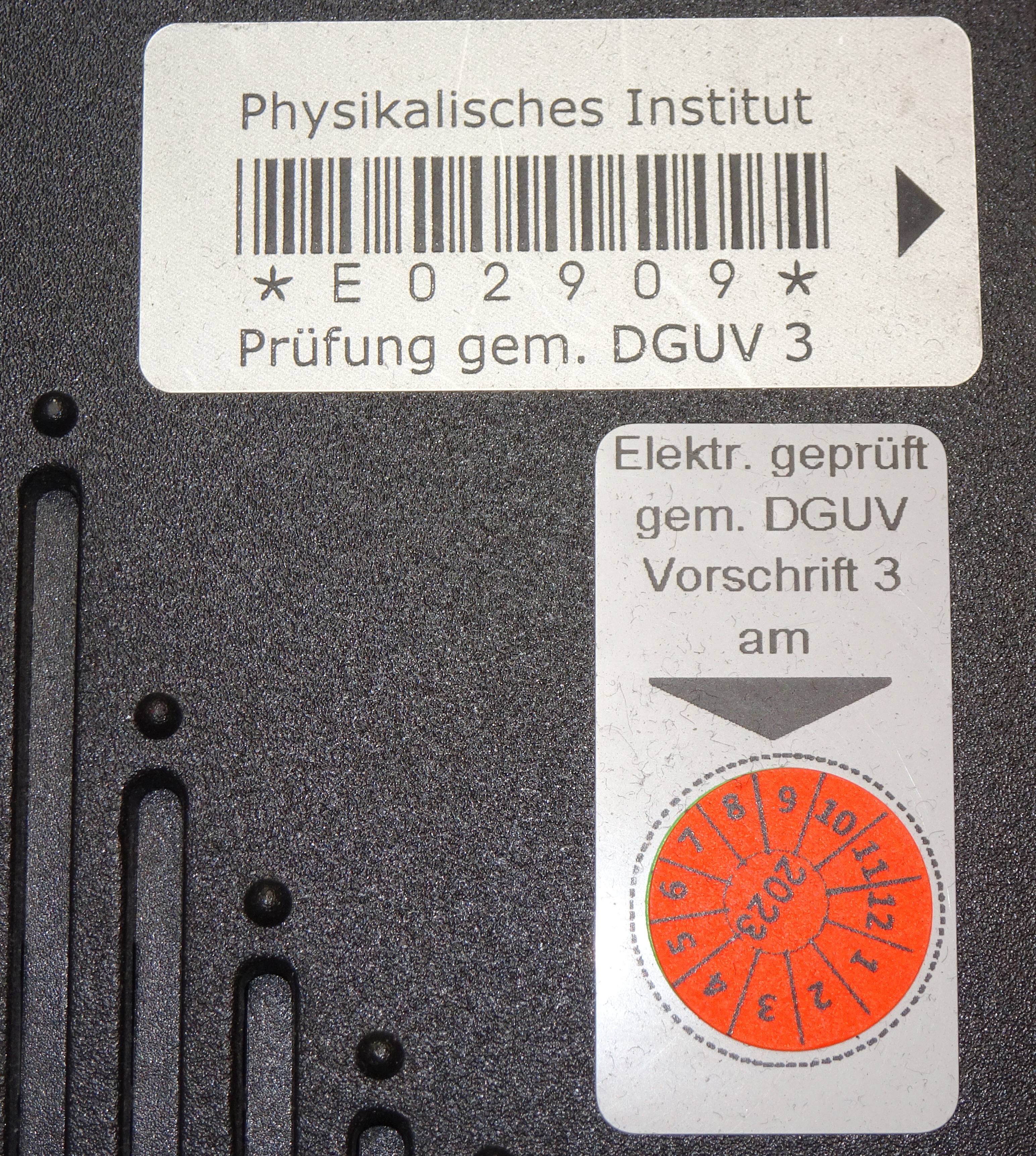 DGUV Labels